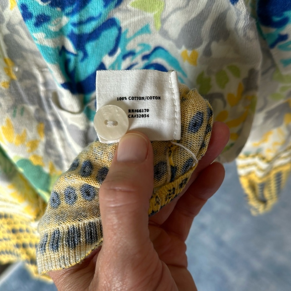 Anthropologie Floral V-Neck Cardigan - Picture 6 of 6